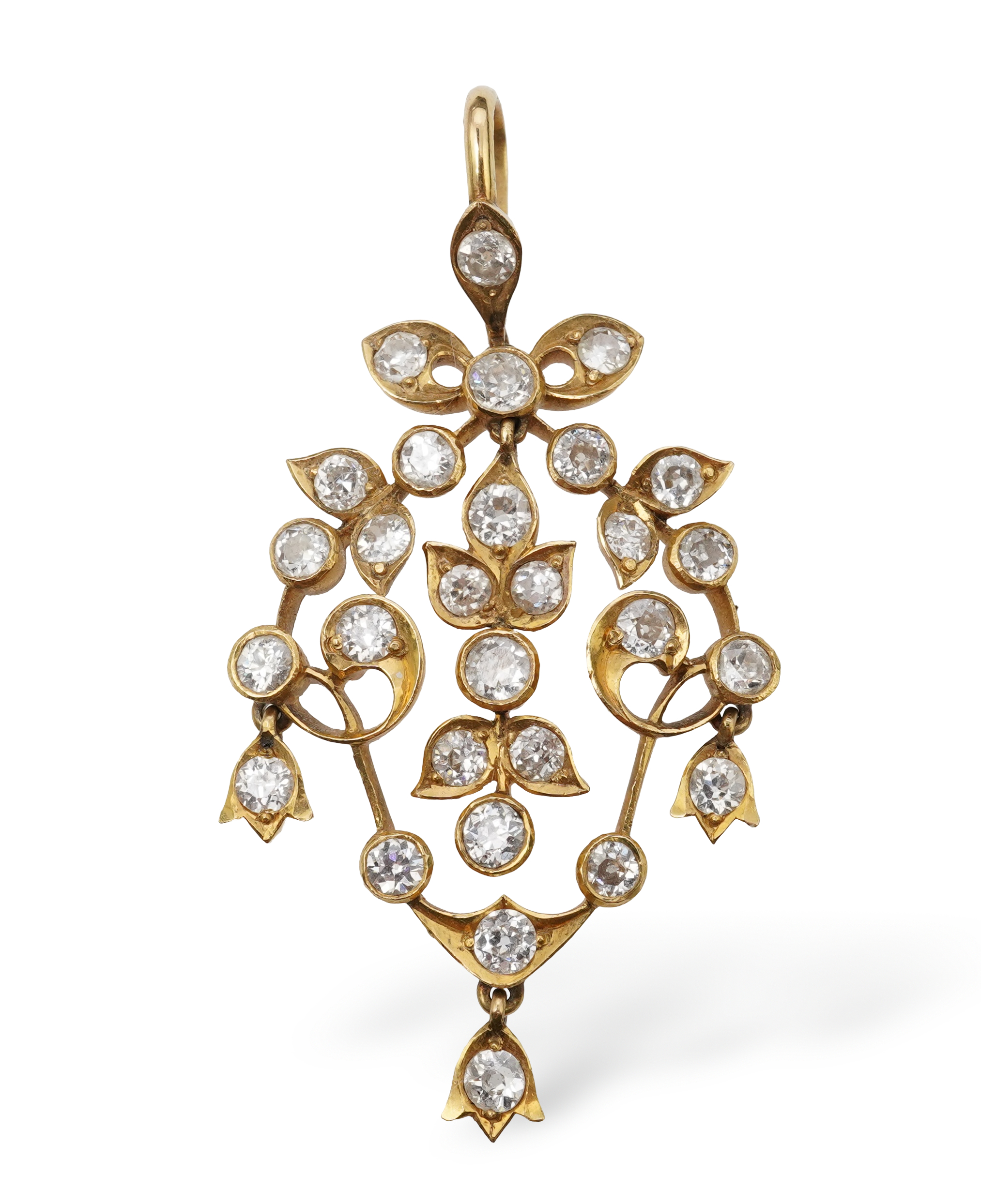 A diamond pendant, early 20th century
